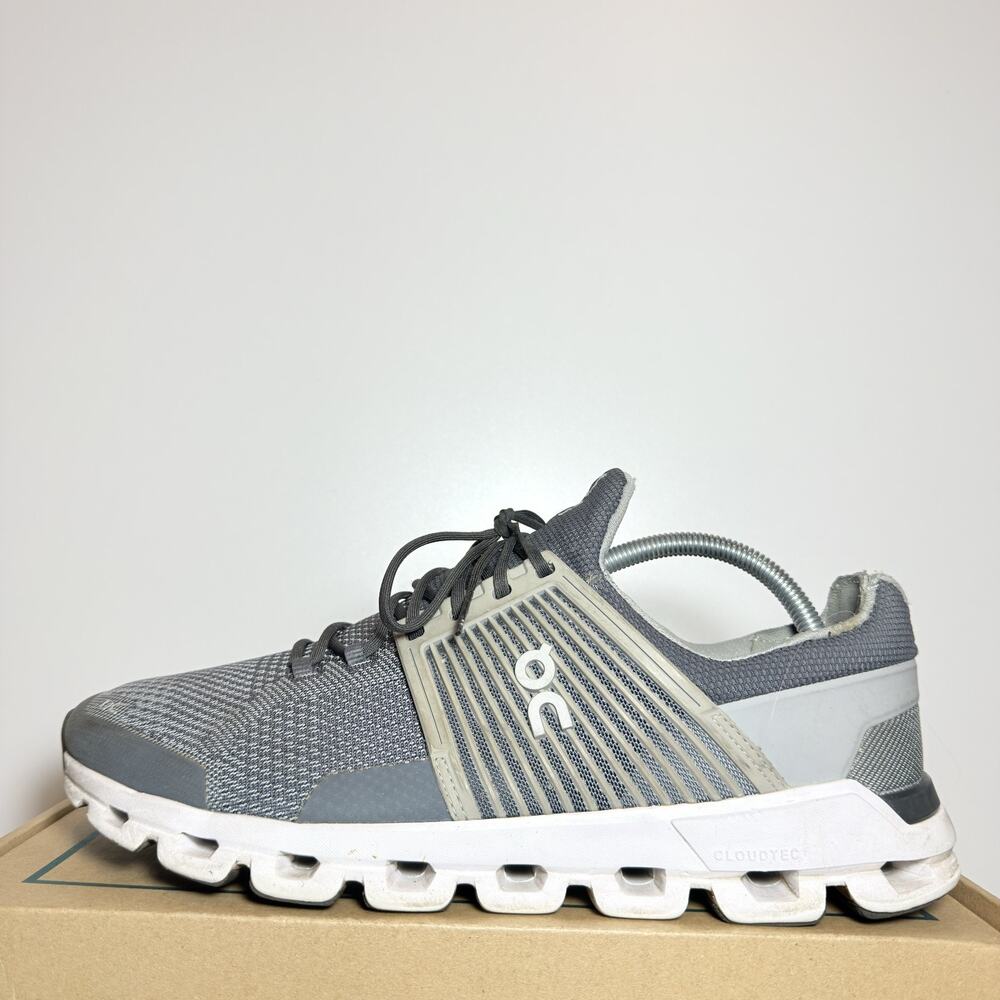 On Running Cloudswift Gray Mens Athletic Shoes Size 10 Comfort Trail Sneakers